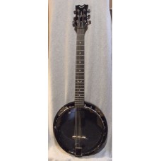 Dean Backwoods II Electric Banjo Stealth Black OHSC Mint