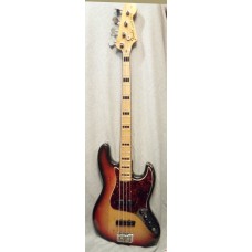 Fender Jazz Bass Sunburst Alder Body Maple Black Blocks 1971