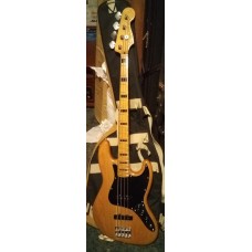 *Squier Vintage Vibe 1970's Jazz Bass Natural Maple Black Blocks 2022