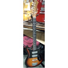 Harmony 2-Pickup Hardtail Guitar Sunburst Taiwan 1960's