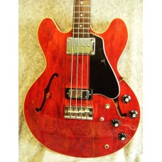 Gibson EB-2D Trans Red Short Scale Hollow Body 1969