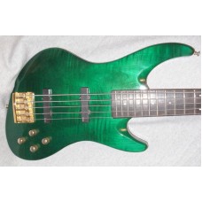 Guild Pilot Pro 5-String Flame Maple Trans Green w/Gold 1994