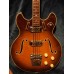 Harmony USA H-27 Hollow Body Bass 1965 Flame Top Honey Sunburst